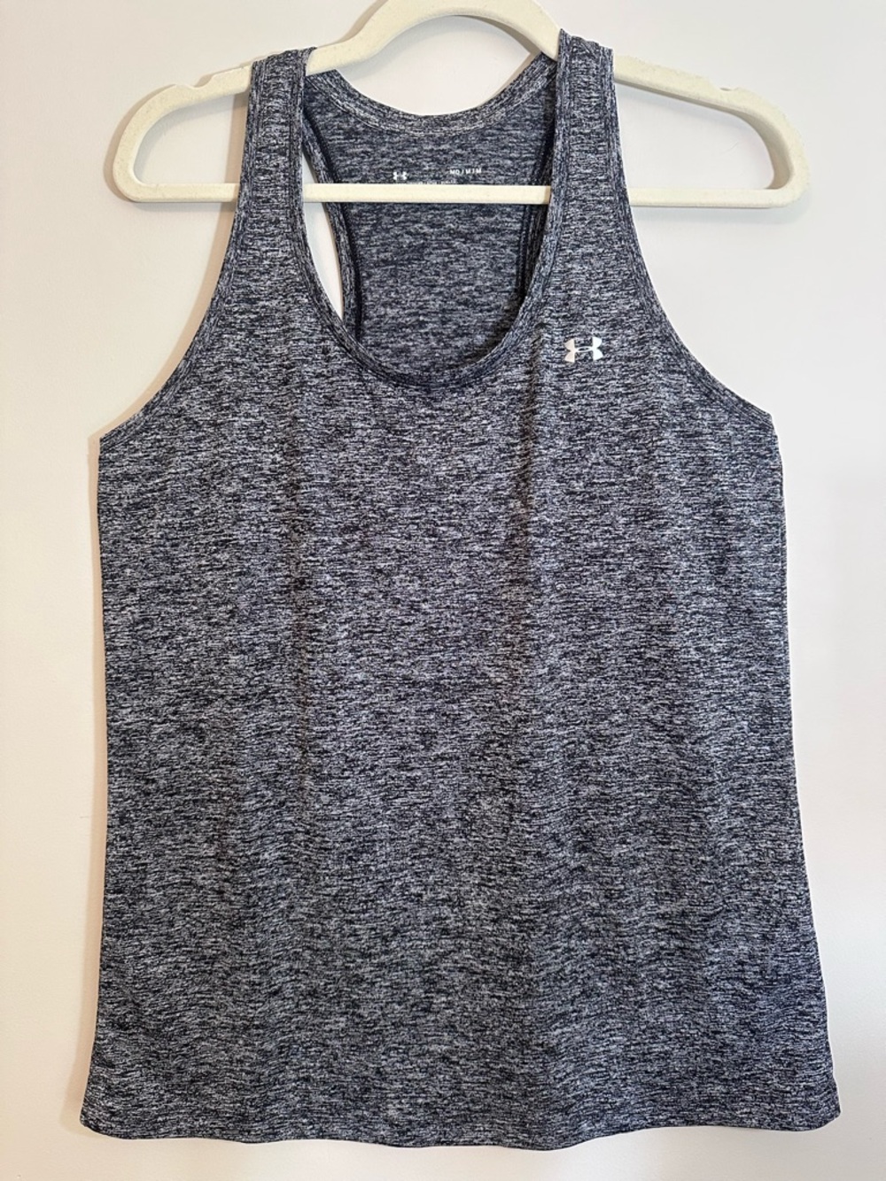 Under Armour Women's Gray Heather Racerback Training Tank Heatgear Size M